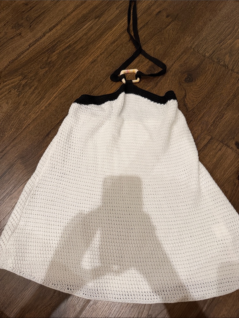 White Crochet Halter top